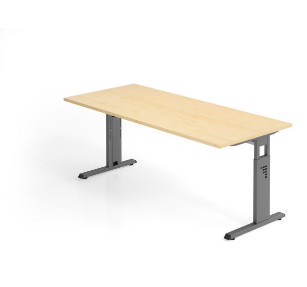 Bureau avec piètement en C - 180x80 cm - Hammerbacher