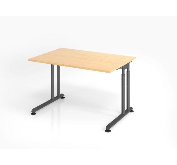 Bureau avec piètement en C série ZS12 - 120x80 cm - Hammerbacher