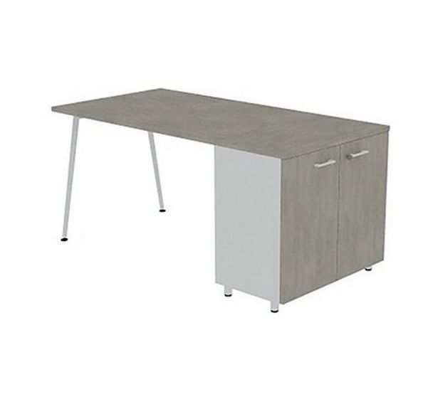 Bureau avec plateau 120x80cm avec armoire Solal - Quadrifoglio