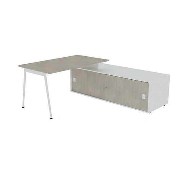 Bureau avec plateau 140x80 cm Solal - Quadrifoglio