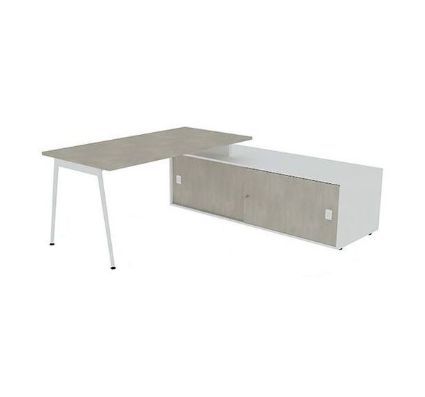 Bureau avec plateau 160x80 cm Solal - Quadrifoglio