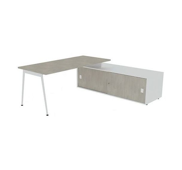 Bureau avec plateau 180x80 cm Solal - Quadrifoglio