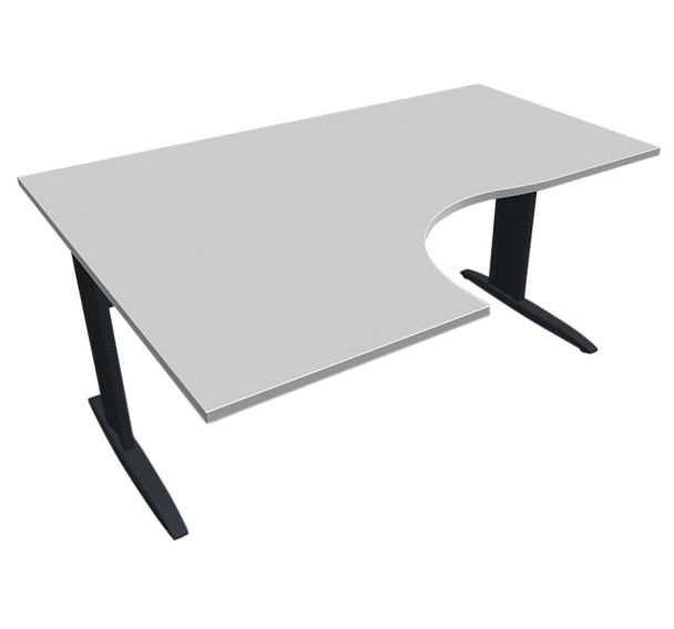 Bureau compact 90 degrés asymétrique L.160 cm Idol - Eol