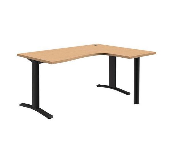 Bureau compact Adjust-T - retour gauche - Longueur 160 cm