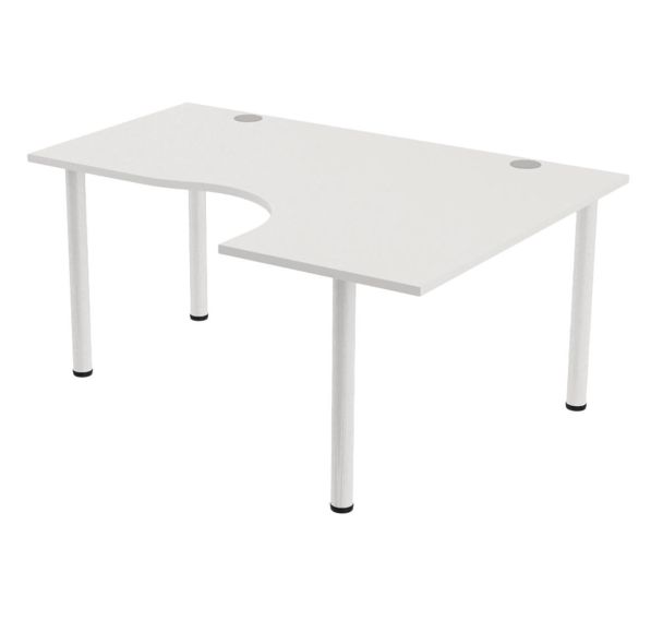 Bureau compact Tubo droite retour 120 cm