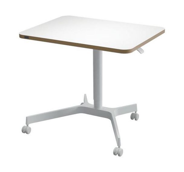 Bureau compact réglable en hauteur - Piètement blanc - Leitz