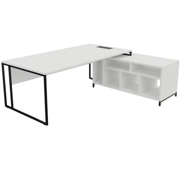 Bureau de direction Stricto + meuble à droite - Buronomic