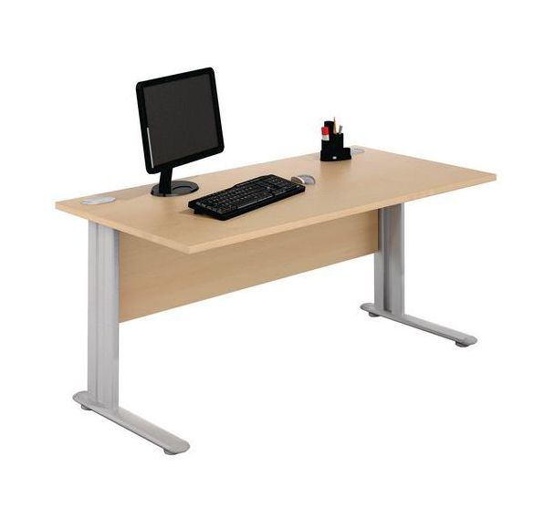 Bureau droit - Hêtre - Manutan Expert