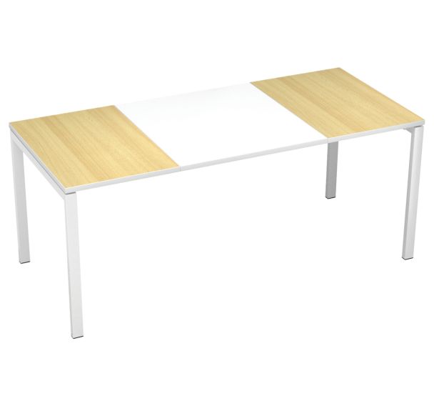 Bureau droit 140x80cm plateau Couleur Easy Office Paperflow