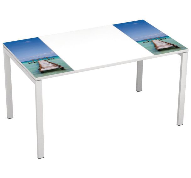 Bureau droit 180x80cm plateau Décor Easy Office - Manutan Expert