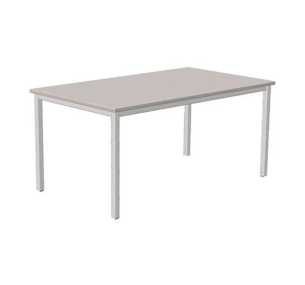 Bureau droit Combi-Classic - Gris - Piètement fixe
