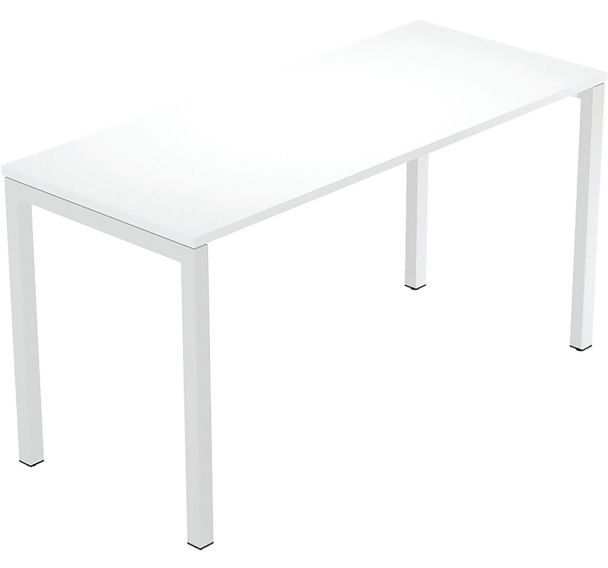 Bureau droit Fast 4 pieds métal - 140x60 cm - Artarredi