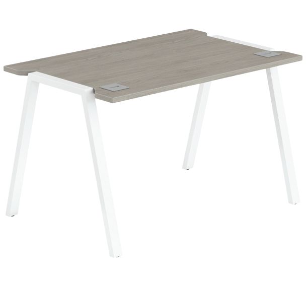 Bureau droit Gary pied fixe profondeur 80 cm - MBA