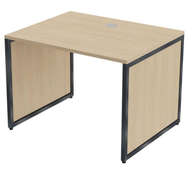 Bureau droit Kad pied panneau 100 x 80 cm