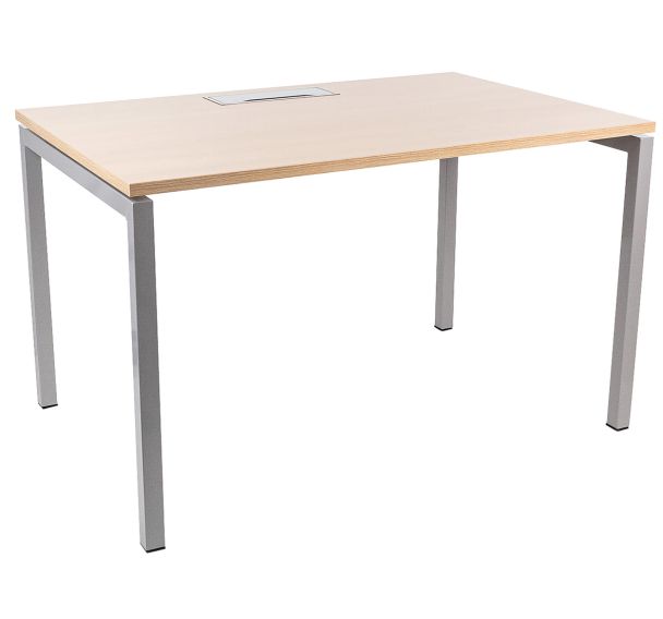 Bureau droit Misao - Pied U Chêne/Alu - Manutan Expert