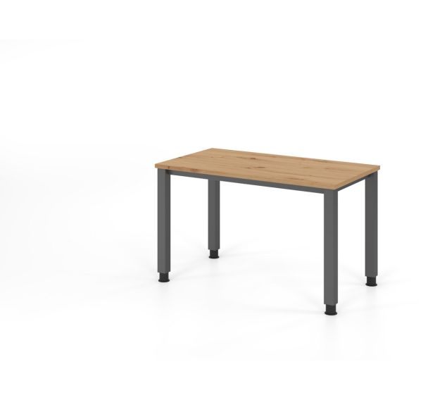 Bureau droit à 4 pieds carrés - 120x67 cm - Hammerbacher