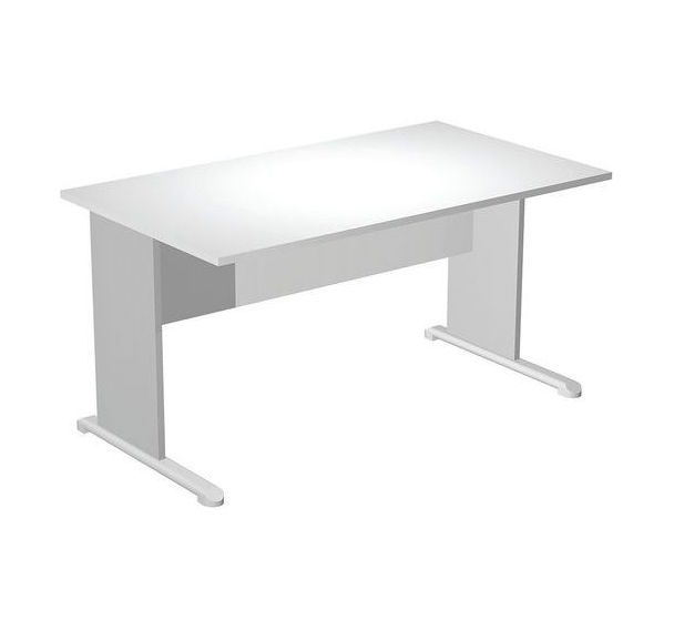 Bureau droit avec pieds L Fast - 140 cm - Artarredi