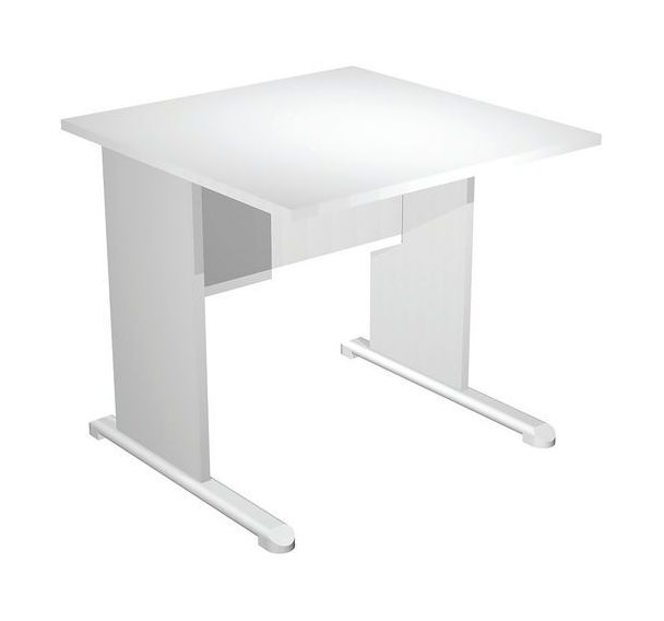 Bureau droit avec pieds L Fast - 80 cm - Artarredi