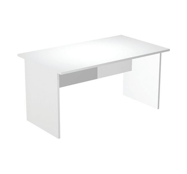 Bureau droit avec pieds panneaux Fast - 140 cm - Artarredi