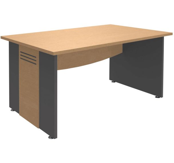 Bureau droit pieds panneaux Quatuor - Manutan Expert