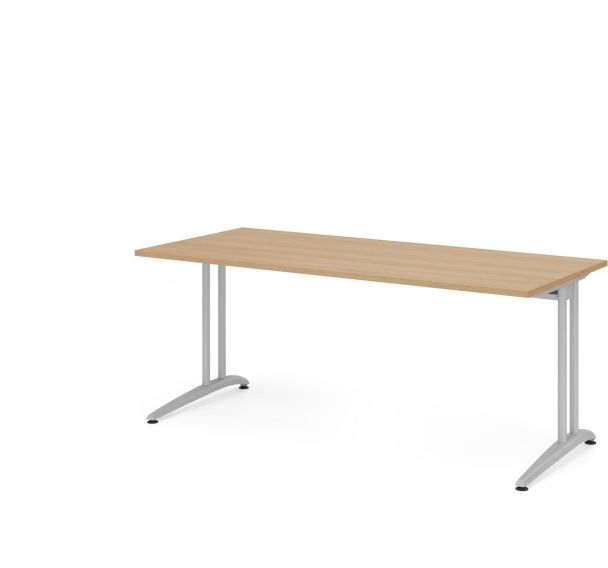 Bureau droit piètement en C - 180x80 cm - Hammerbacher