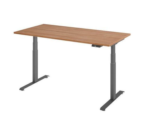 Bureau électrique 160 x 80 cm piétement Graphite - Manutan Expert