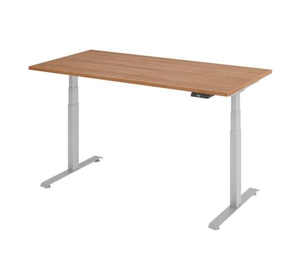 Bureau électrique 160 x 80 cm piétement Gris - Manutan Expert