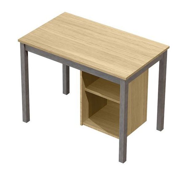 Bureau hébergement Nova 100 x 60 cm - Manutan Expert