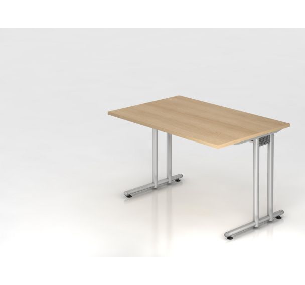 Bureau piètement en C série NS12 - 120 x 80 cm - Hammerbacher