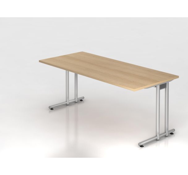 Bureau piètement en C série NS19 - 180 x 80 cm - Hammerbacher