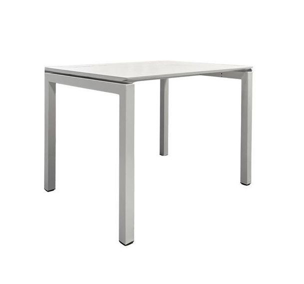 Bureau reconditionné - 100x80 cm - Pieds U - Blanc