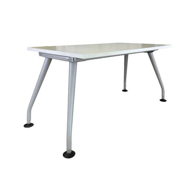 Bureau reconditionné blanc - Pieds A gris