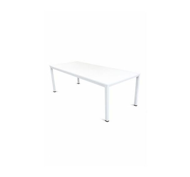 Bureau reconditionné - 180 x 80 cm - Pieds U - Blanc