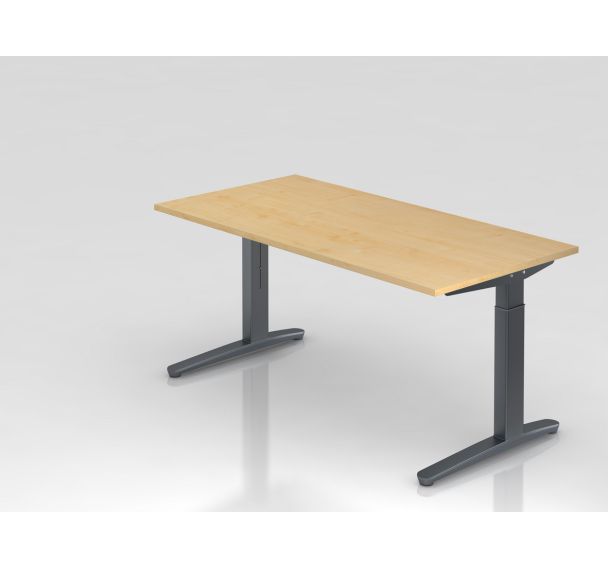 Bureau rectangulaire série XB - 160x80 cm - Hammerbacher