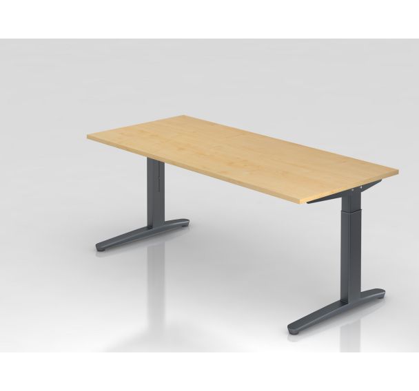 Bureau rectangulaire série XB - 180x80 cm - Hammerbacher