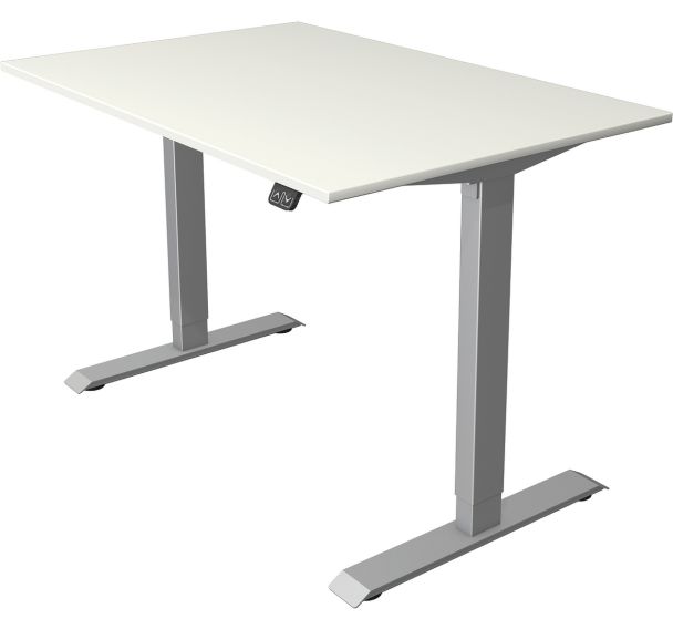 Bureau reglable Move 1,fonction memoire,Silver compact L1200 x P800 mm