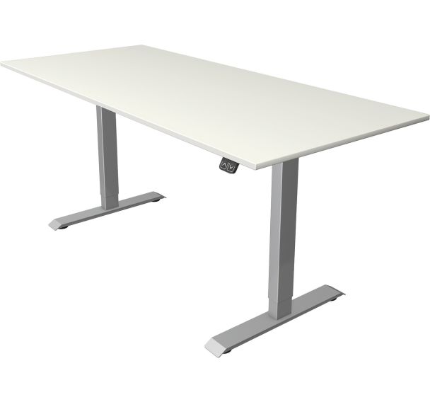 Bureau reglable Move 1,fonction memoire,Silver compact L1800 x P800 mm