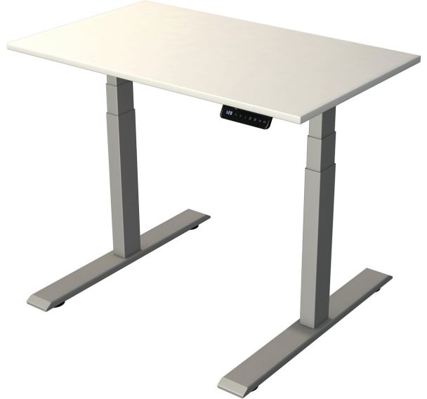 Bureau reglable Move 2 Silver electrique L 1000 x P 600 x H 630-1270mm