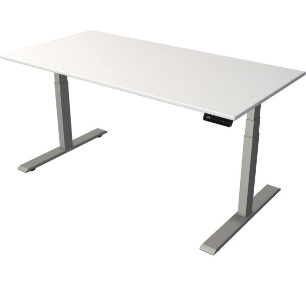 Bureau reglable Move 2 Silver electrique L 1600 x P 800 x H 630-1270mm
