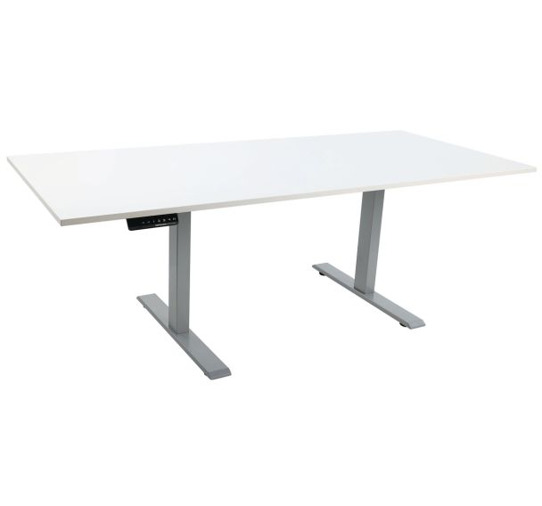 Bureau reglable Move 2 Silver electrique L 1800 x P 800 x H 630-1270mm
