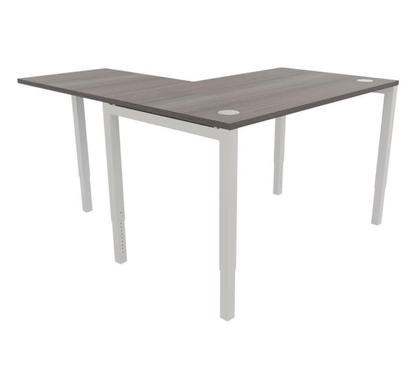 Bureau réglable droit Astro Arche 180x80+extension Buronomic