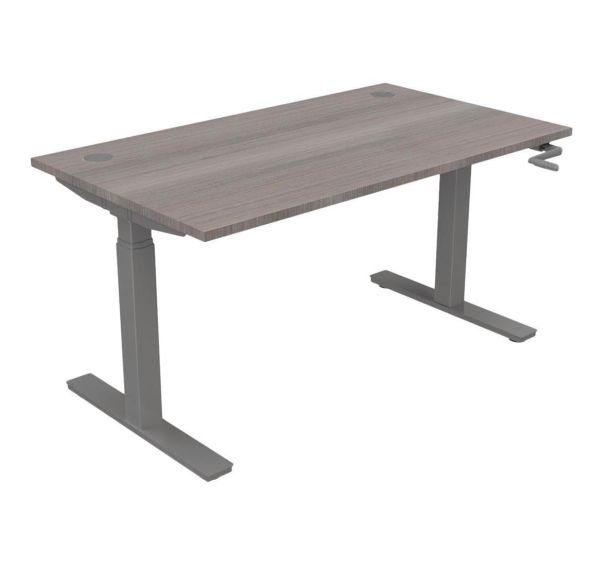 Bureau réglable par manivelle 140 x 80 cm EVO