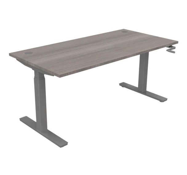 Bureau réglable par manivelle 160 x 80 cm EVO