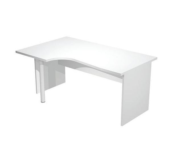 Bureau retour à gauche avec pieds panneaux Fast - 160 cm - Artarredi