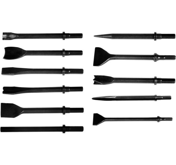 Burin coupe tole double tranche haxagonal 11 mm - 175x21 mm