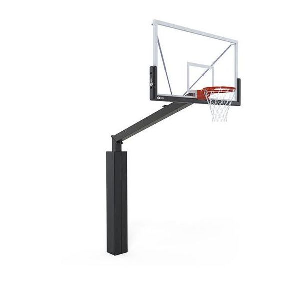 But basket 3x3 sur platine galva plastifié noir cercle à déclenchement