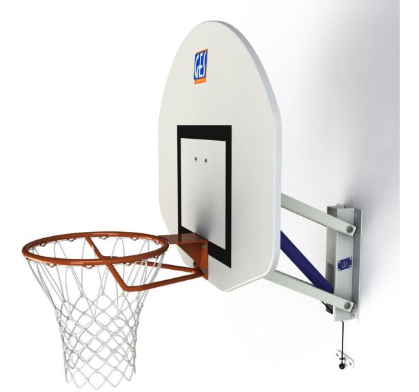But de basket mural, hauteur réglable par vérin à gaz