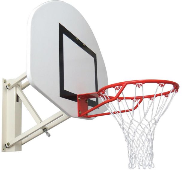 But de basket mural hauteur reglable par vis sans fin