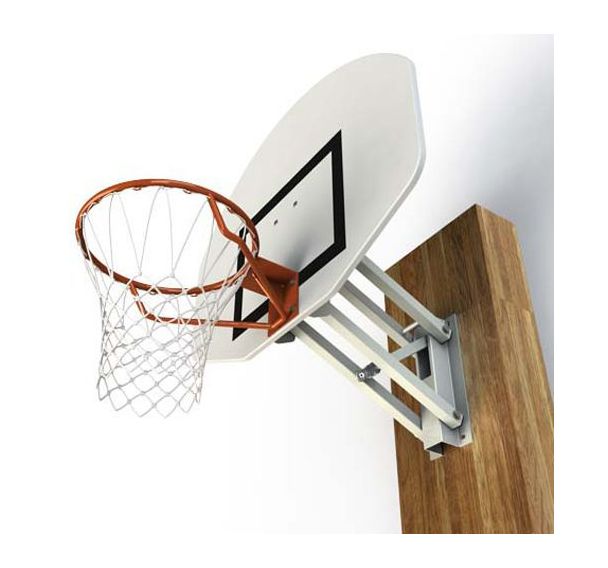 But de basket mural réglable 2,60m à 3,05m par vis sans fin