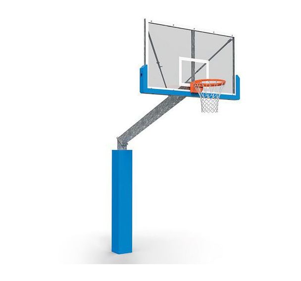 Panier basket 3x3 fixation sol hauteur 3.05m déport 2,25m Metaluplast